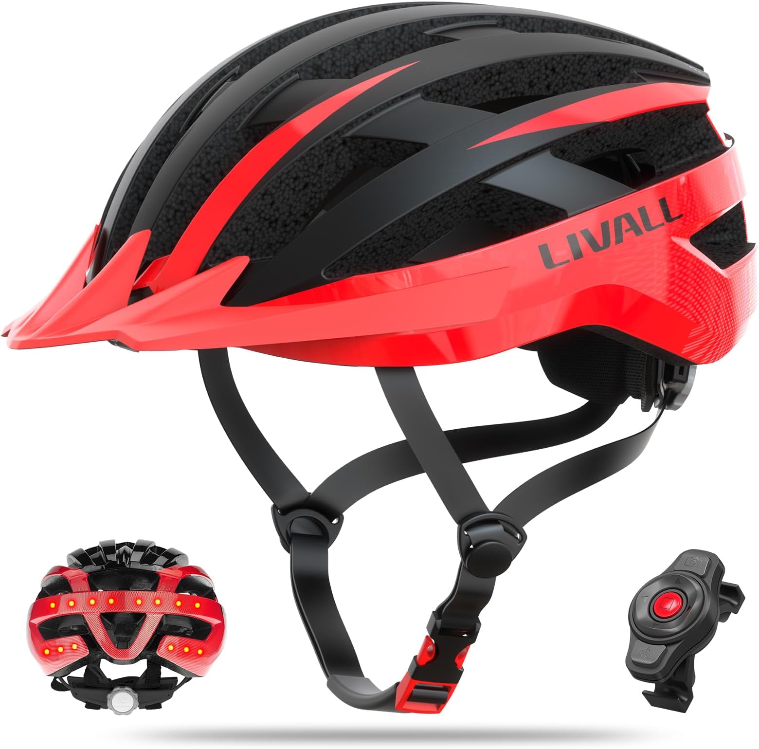 LIVALL MT1 Neo Bluetooth Bike Helmet with Speakers & Built-in Microphone, Fall Detection, Mountain Bike Helmet with Turn Signals & Brake Warning Light, MTB & Road Bike Helmet for Adults Men Women