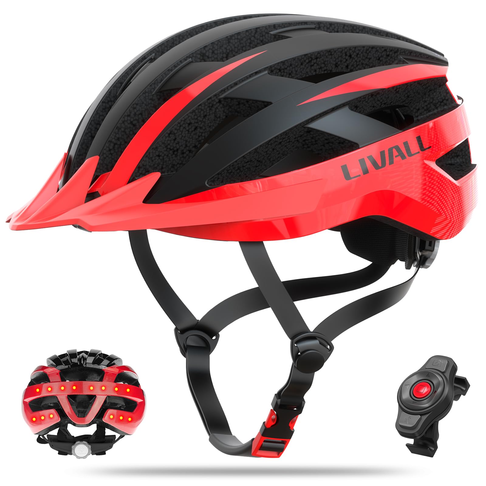 LIVALL MT1 Neo Bluetooth Bike Helmet with Speakers & Built-in Microphone, Fall Detection, Mountain Bike Helmet with Turn Signals & Brake Warning Light, MTB & Road Bike Helmet for Adults