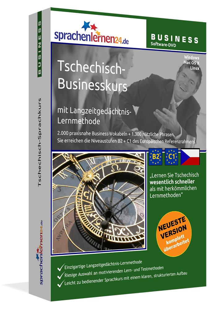 Sprachenlernen24.de Tschechisch-Businesskurs Software: DVD-ROM für Windows/Linux/Mac OS X. Integrierte Sprachausgabe mit über 3300 Audio-Vokabeln und ... über 3300 Audio-Vokabeln und Redewendungen