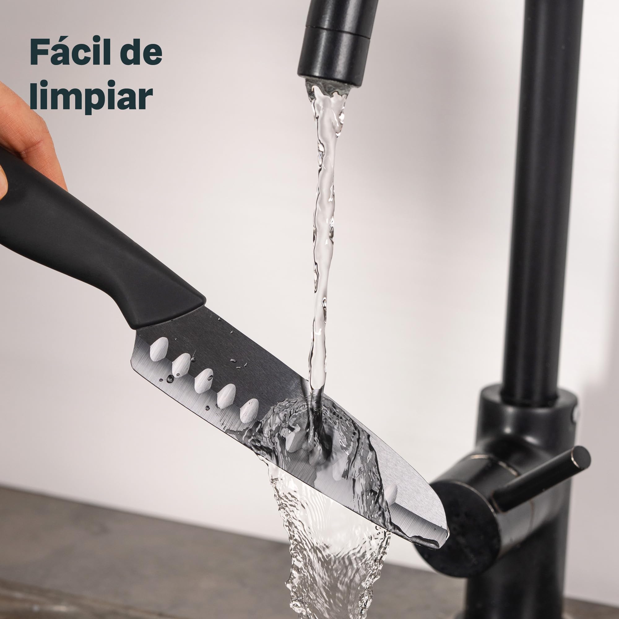 SILBERTHAL Set cuchillos cocina cerámica - Con funda protectora - Set 3 cuchillos ceramicos cocina