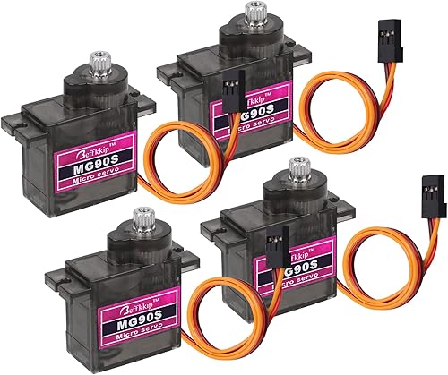 Miniatura 9 de [Paquete de 8] MG90S 0.32 oz Servo Motor Micro Metal Gear para Robot Car Avión RC Helicóptero Arduino