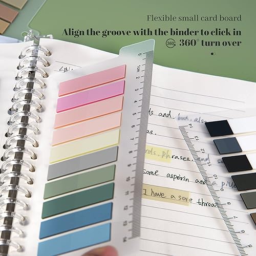 Miniatura 16 de Golcellia 3 x 300 tabletas, notas adhesivas transparentes, marcadores de página, pestañas de libro, pestañas de notas adhesivas, pestañas adhesivas