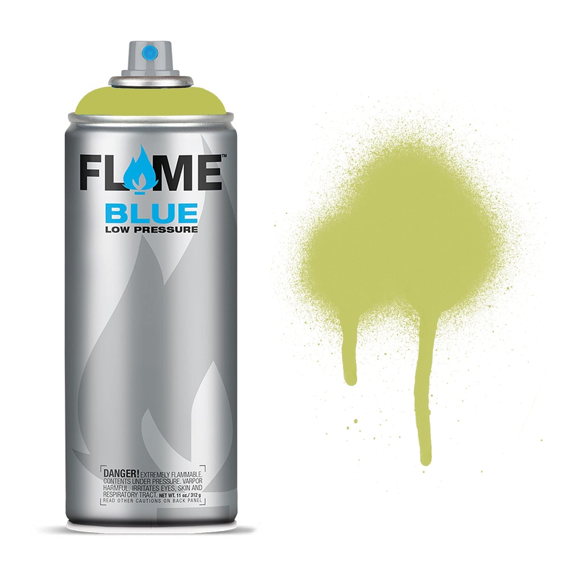 Molotow Blue Flame Spray Paint - Matt Acrylic 400Ml Can Pistachio Fb-626