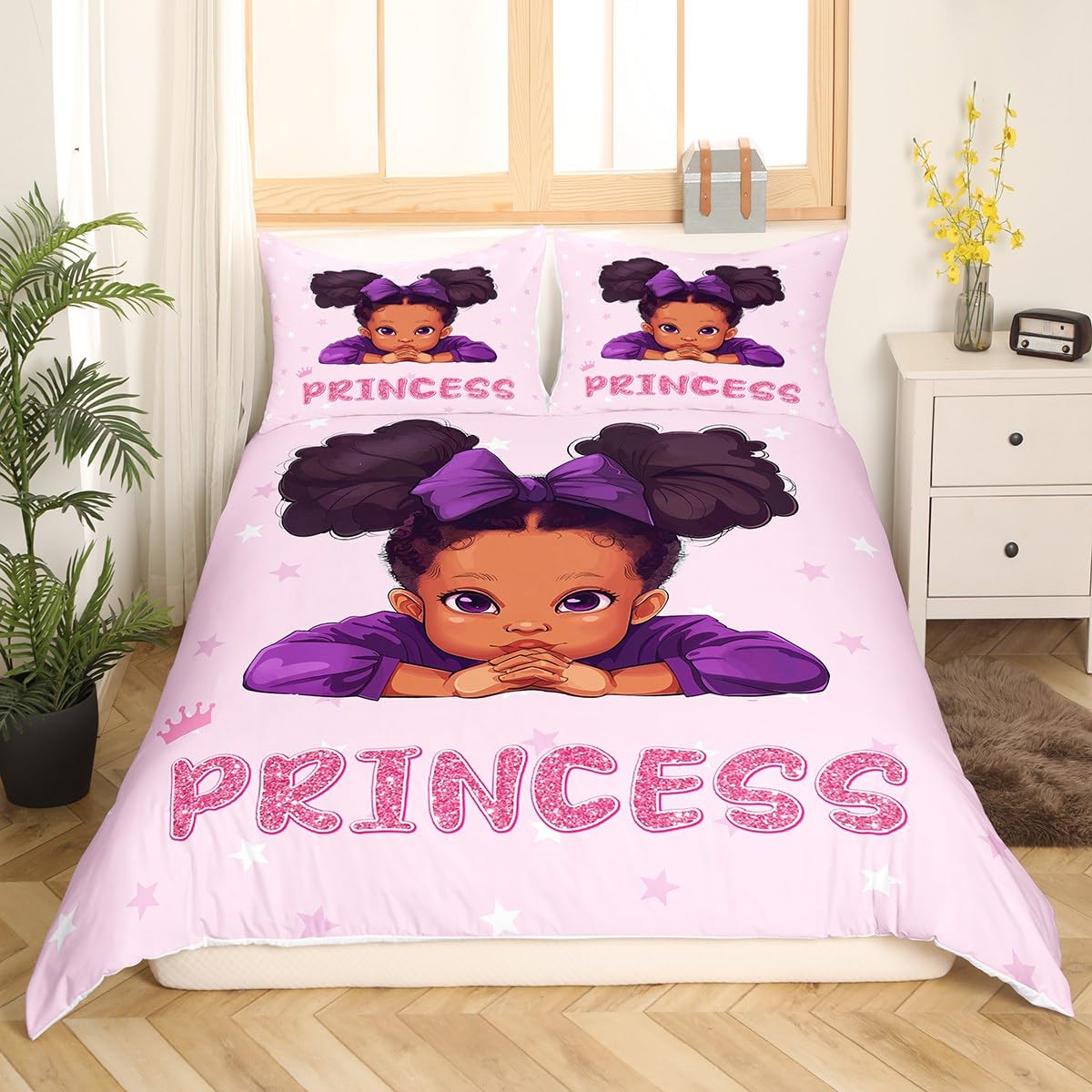 Manfei Princess Girls Duvet Cover Set Single Size - Image 3