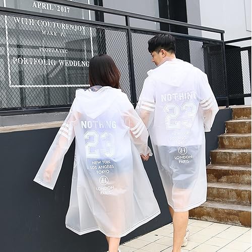 Miniatura 3 de plplaaoo Impermeable de senderismo, capa de lluvia de senderismo, impermeable EVA, capa de lluvia masculina femenina, capa de lluvia masculina y