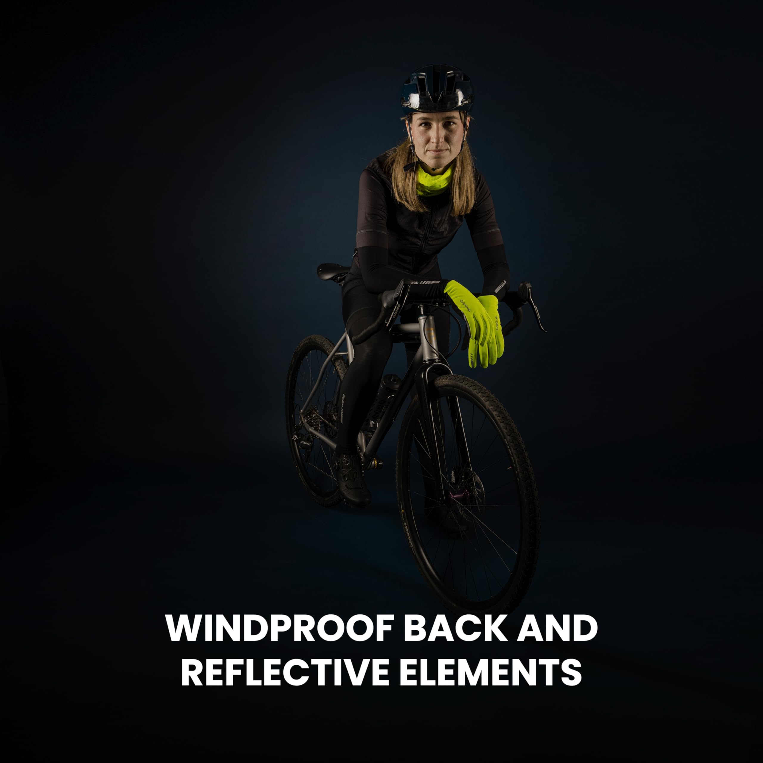 GripGrab Entre-Saisons Coupe-Vent Hurricane 2 Gants de Vélo Rembourrés Antidérapants d'hiver Mixte