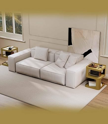 Miniatura 7 de XIV Mesa auxiliar, mesa auxiliar pequeña, mesita de noche moderna, mesita de noche decorativa, mesitas de noche de 3 niveles, mesa auxiliar de cama