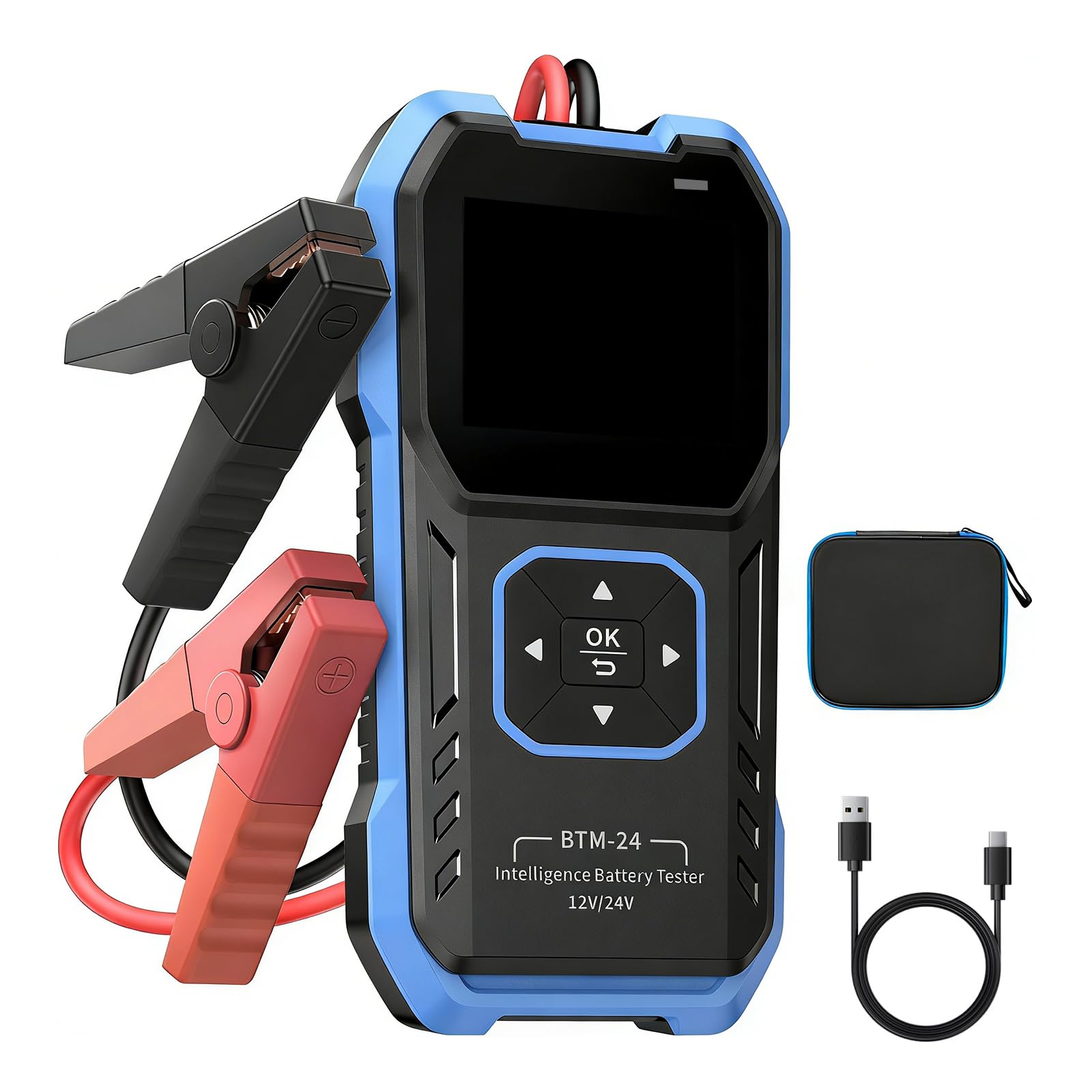 Tsophreniq 12V 24V Battery Measurement Tool For Cars Trucks Suvs Campers Atvs Motorcycles And Marine Uses Truck Battery Diagnostic
