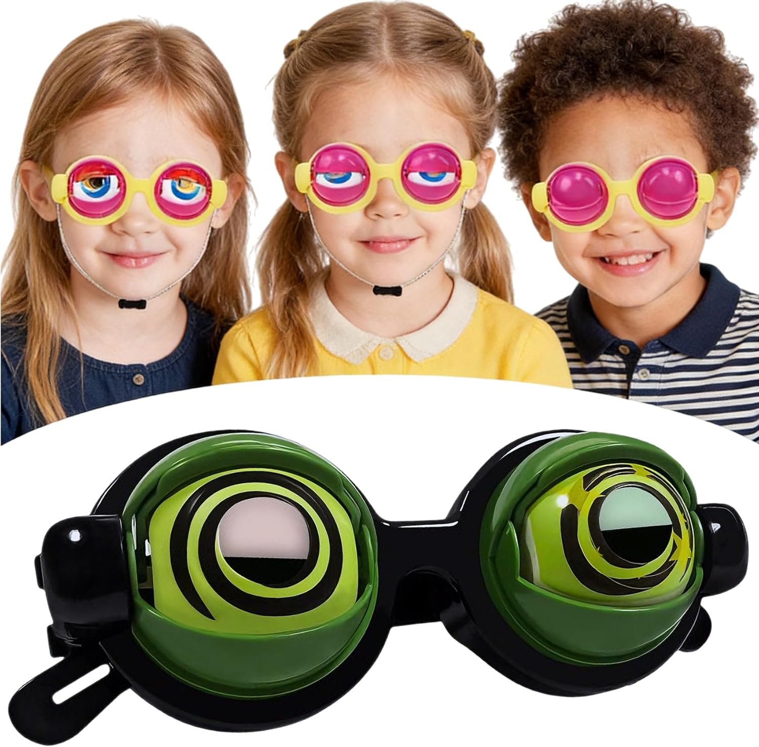 Amazon.com: Crazy Eyes Glasses with Pull-String Blinking Glasses ...
