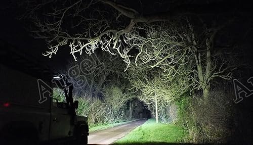 Miniatura 8 de AngelMa - Barra LED recta de 19 pulgadas de 90 W de Cree LED de punto de inundación para Ford Truck 4x4 Radius GOG Trucks UTV SUV 4x4 Polaris Razor