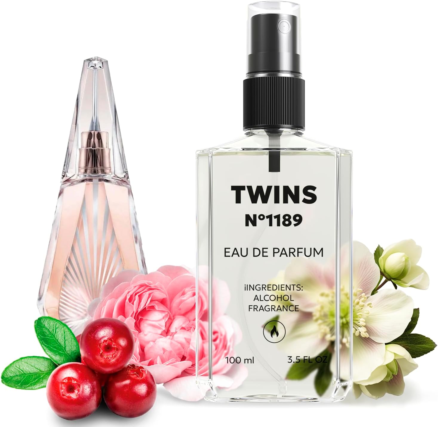 TWINS Impression of An. ou Demon Le Secret | Perfume for Women Eau de Parfum | No.1189 | 3.4 Fl Oz / 100 ml