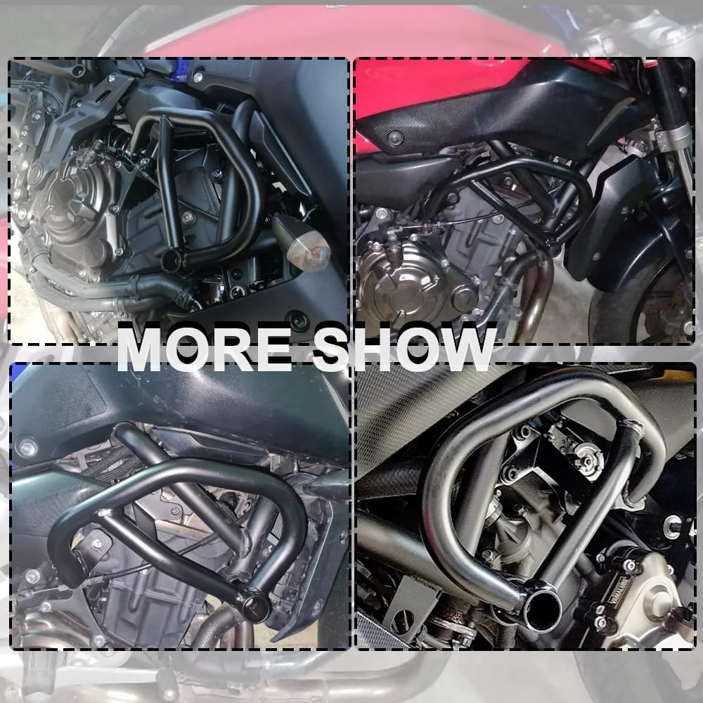 for MT-07 FZ-07 2014-2024 MT07 Engine Guard Highway Crash Bar Motorcycle Frame Protection Bumper for MT FZ 07 Accessories