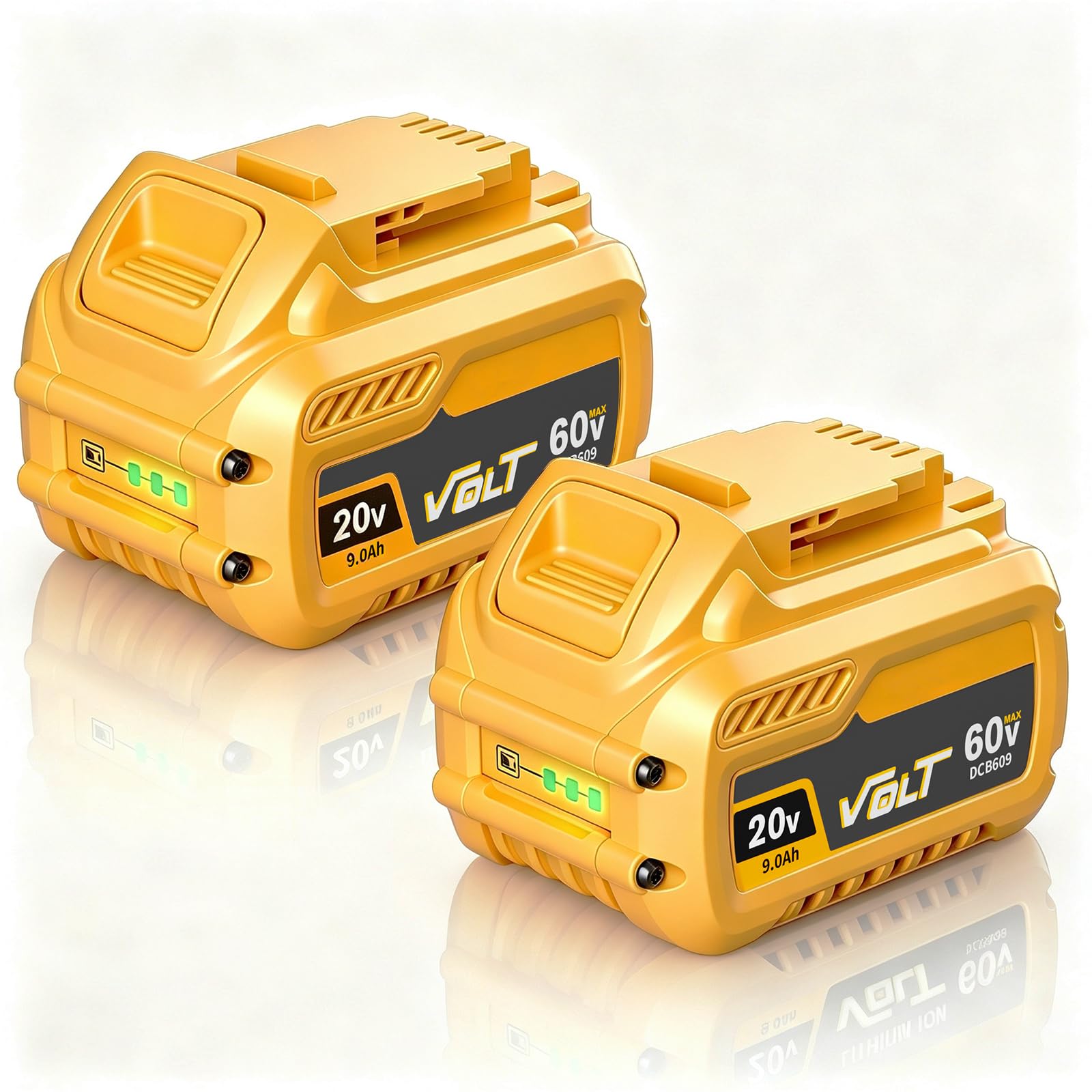 2-Pack 9000mAh Replacement for Dewalt 20v battery and 60v Battery Flexvolt | Replacement…