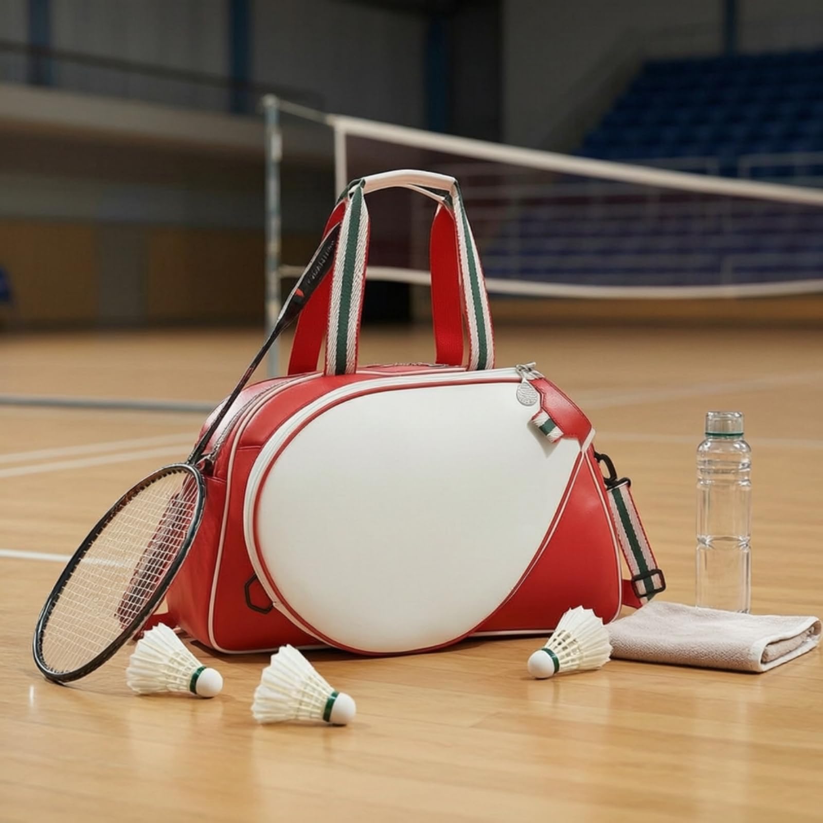 KESOTO Bolsa Impermeable para Raqueta y Accesorios con Capacidad Organizativa para Ropa y Calzado con Reforzadas y Correa Ancha Ajustable Acuada para Jugadores Bádminton