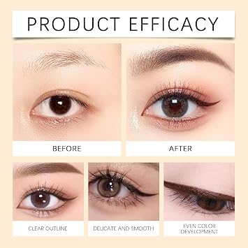 Persona Eyeliner Pencil Waterproof, 24 HR Waterproof Eyeliner Duo Sharpenable Eye Pencil, 2 in 1 Eye Liner and Eyebrow Pencils, No Smudging, Fading, Smooth And Easy To Color (Graphite)