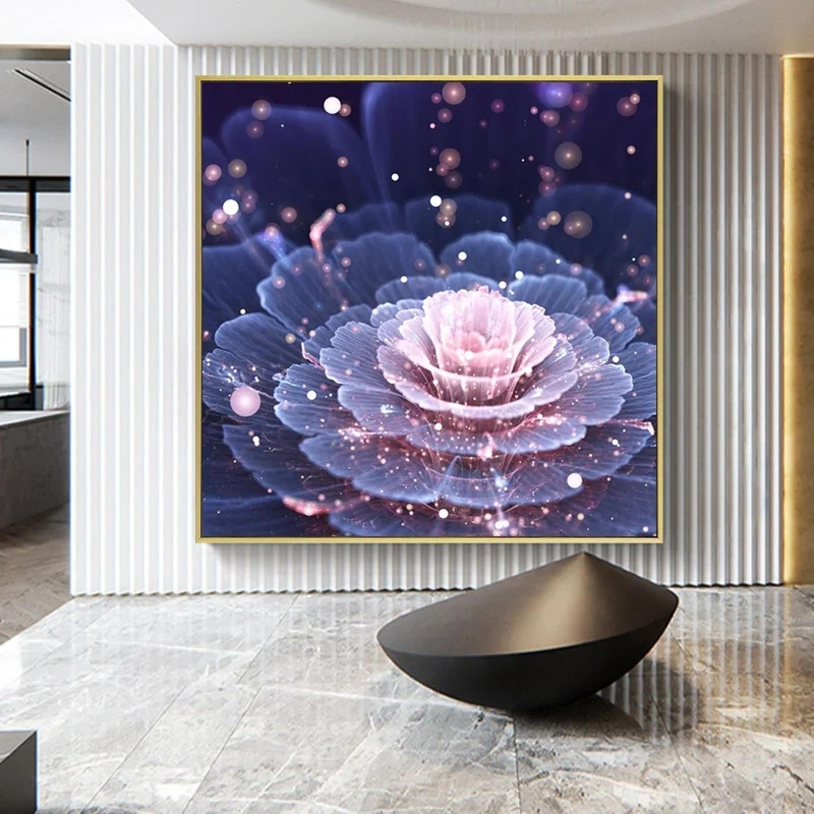 Cuadros artísticos de pared de 20x20cm sin marco con impresiones de plantas en lienzo 8