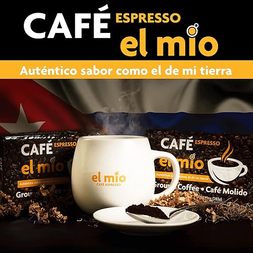Miniatura 5 de Café El Mio Espresso, 100% café puro, Ground Coffee Ladrillos de 10 onzas (paquete de 3)