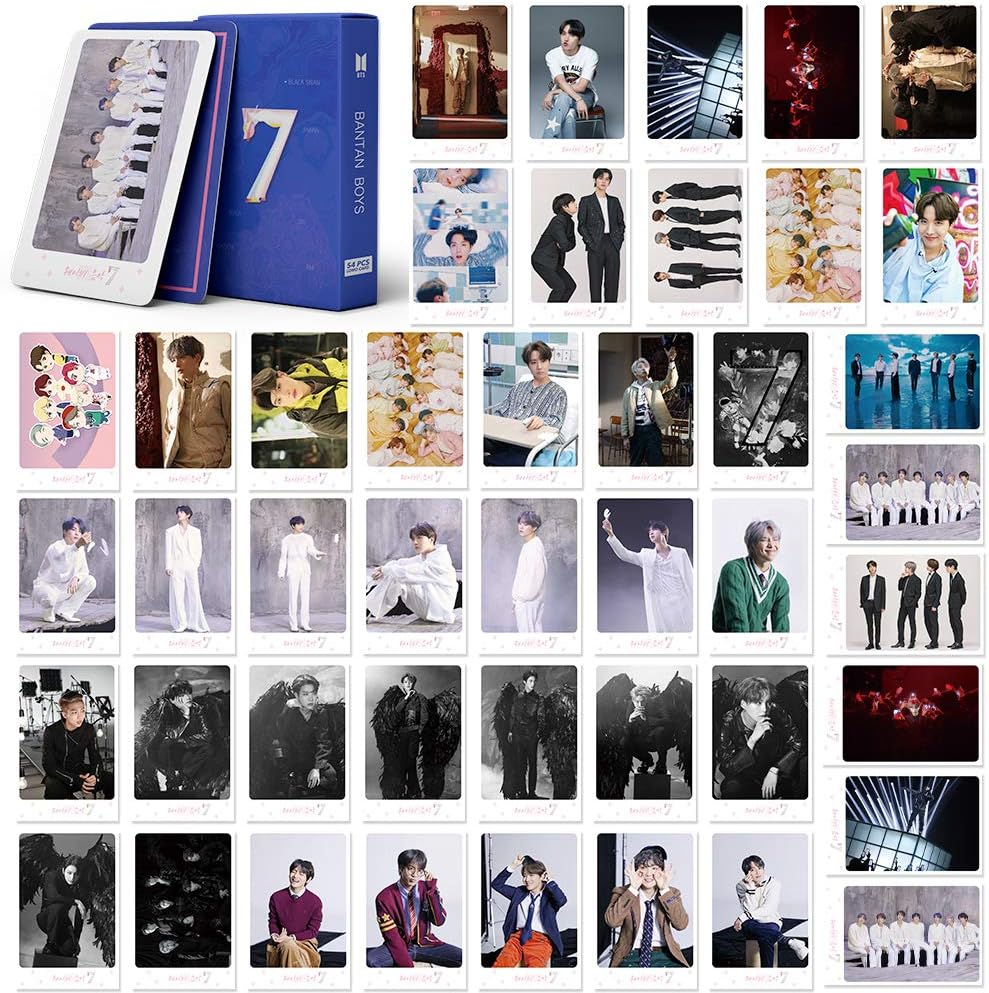 BTS LOMO Cards 54Pcs BTS Map of the soul 7 Card New album Card BANTAN Boys BTS Postcards Map 7 Cards (map 7-pink)