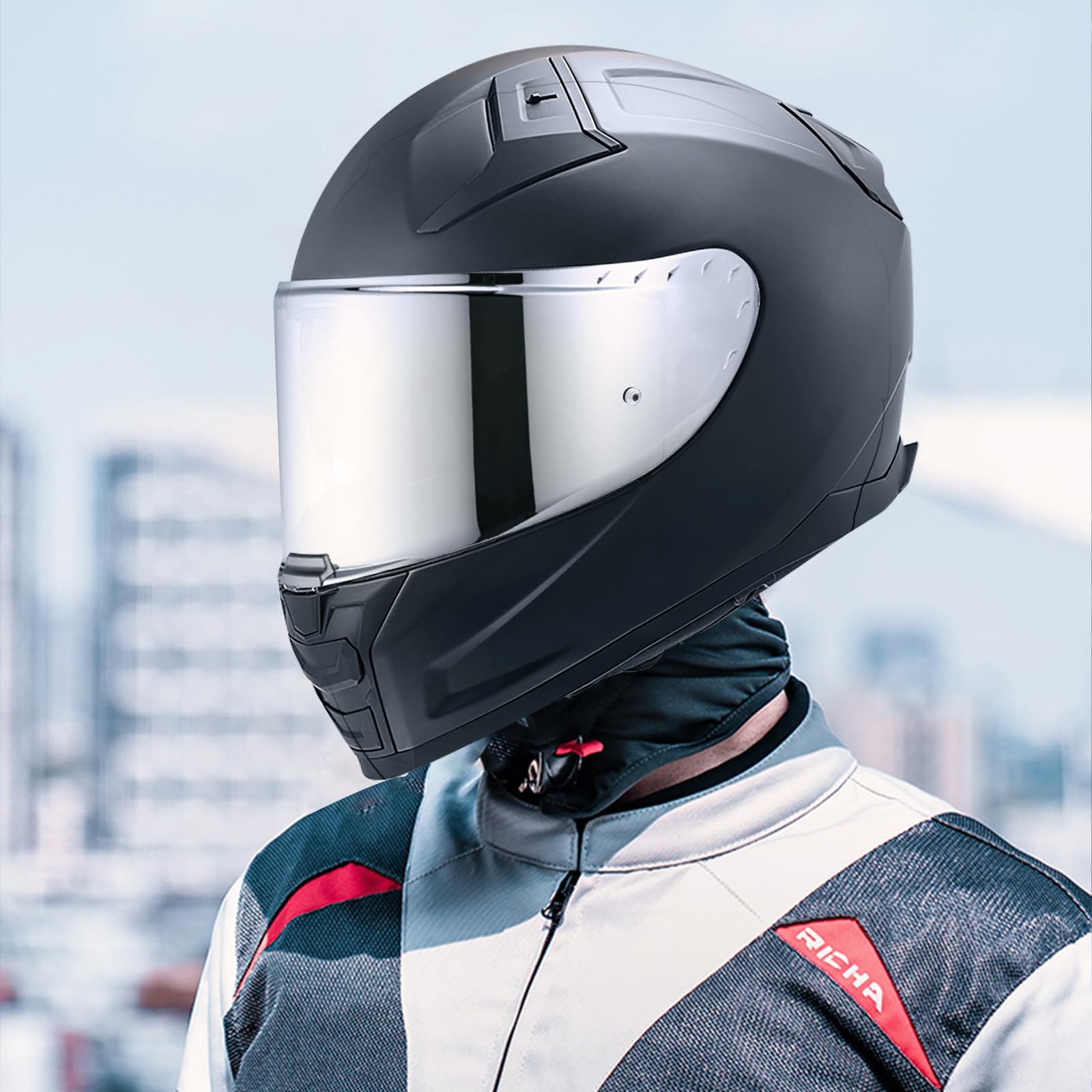 Visière de Casque pour FF327 Challenger Visiere Casque Moto | Visière de Casque de Moto,Accessoires pour Le Casque intégral