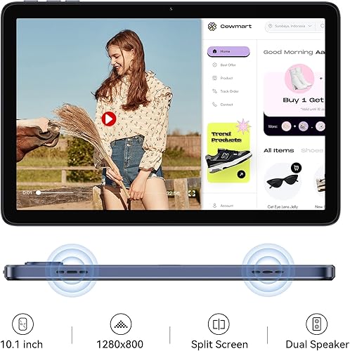 Miniatura 6 de UMIDIGI Tablet Android 13 2023, G2 Tab 8 (4+4) GB+64GB hasta 1TB, tableta de 10.1 pulgadas 8MP+8MP Cámara dual, WiFi 6 Bluetooth 5.0 6000mAh Tablet