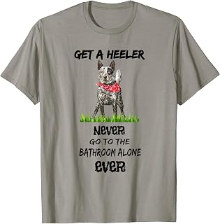 Blue Heeler Cattle Dog Australian Queensland Bathroom T-Shirt