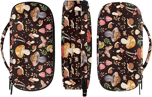 Miniatura 10 de Estuche de almacenamiento de viaje para diabéticos y suministros para diabéticos de leopardo negro para medidor de glucosa, bolsa de almacenamiento