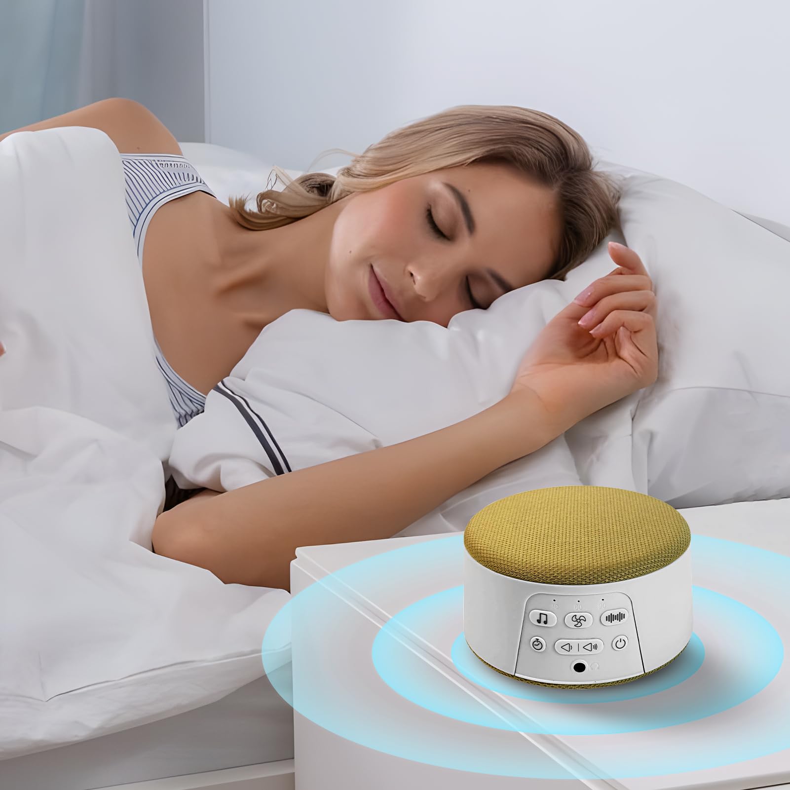 Macchina Del Suono Dispositivo Portatile Ricaricabile Intelligente | Macchina Del Suono Per Yoga E Sonno Dispositivo Rumore Bianco Per Ufficio Dormitorio Appartamento Camper Yoga Studio Spa