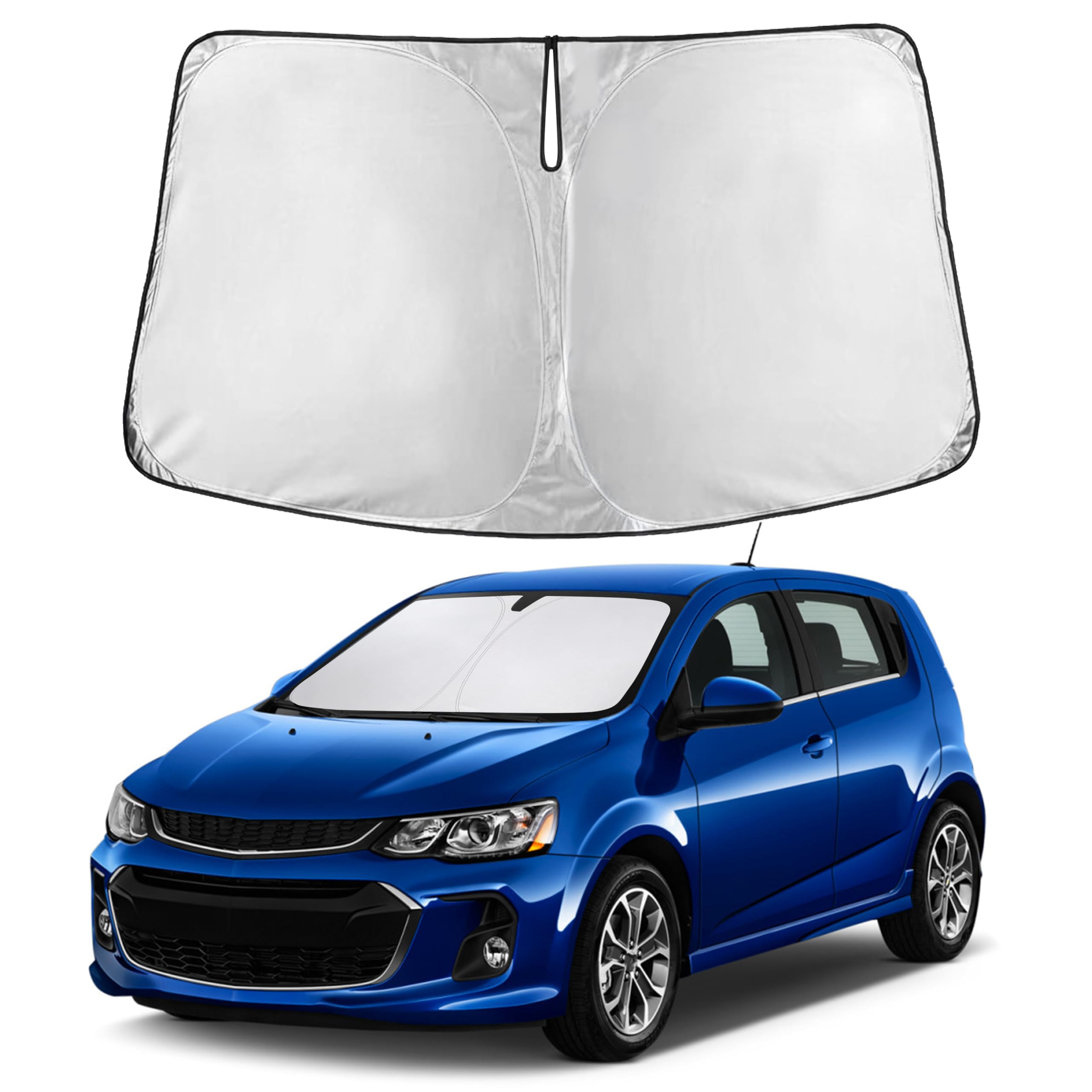 EcoNour Windshield Sunshade Compatible for Chevrolet Sonic 2012-2019 2020