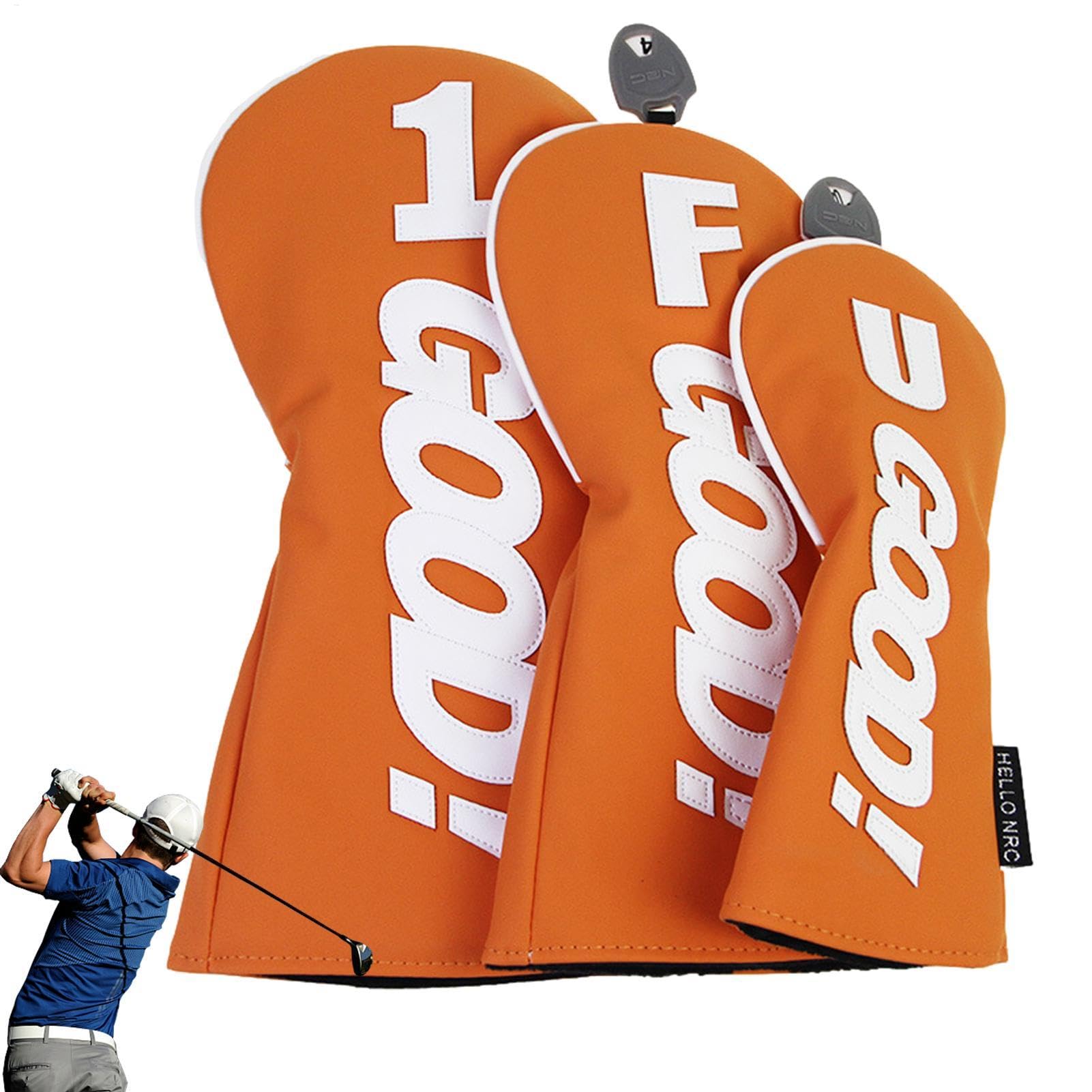 Funda para cabeza de putter de golf, cubierta impermeable de piel sintética para palos de golf, protector de palo de putter, accesorios deportivos para hombres y mujeres