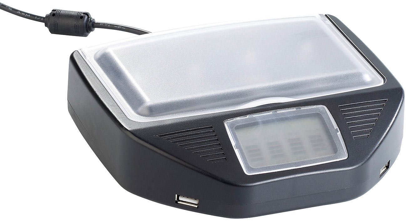 tka Köbele Akkutechnik ELECTRÓNICA - Cargador alcalino: Cargador rápido Universal, 2X USB para Bloque Li-Ion/NiCd/NiMH / 9V (para baterías alcalinas, batería de bebé, AAA)