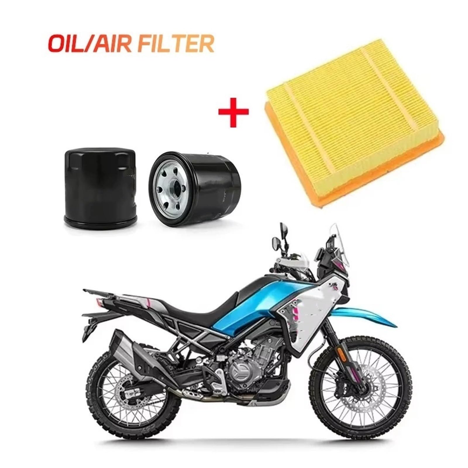 Filtro Aire Motocicleta Filtro De Celda Aceite, Accesorios Aire para Motocicleta para Cfmoto 450mt Cf450 450MT CF450 + 1 Juego Limpiador para Admisión