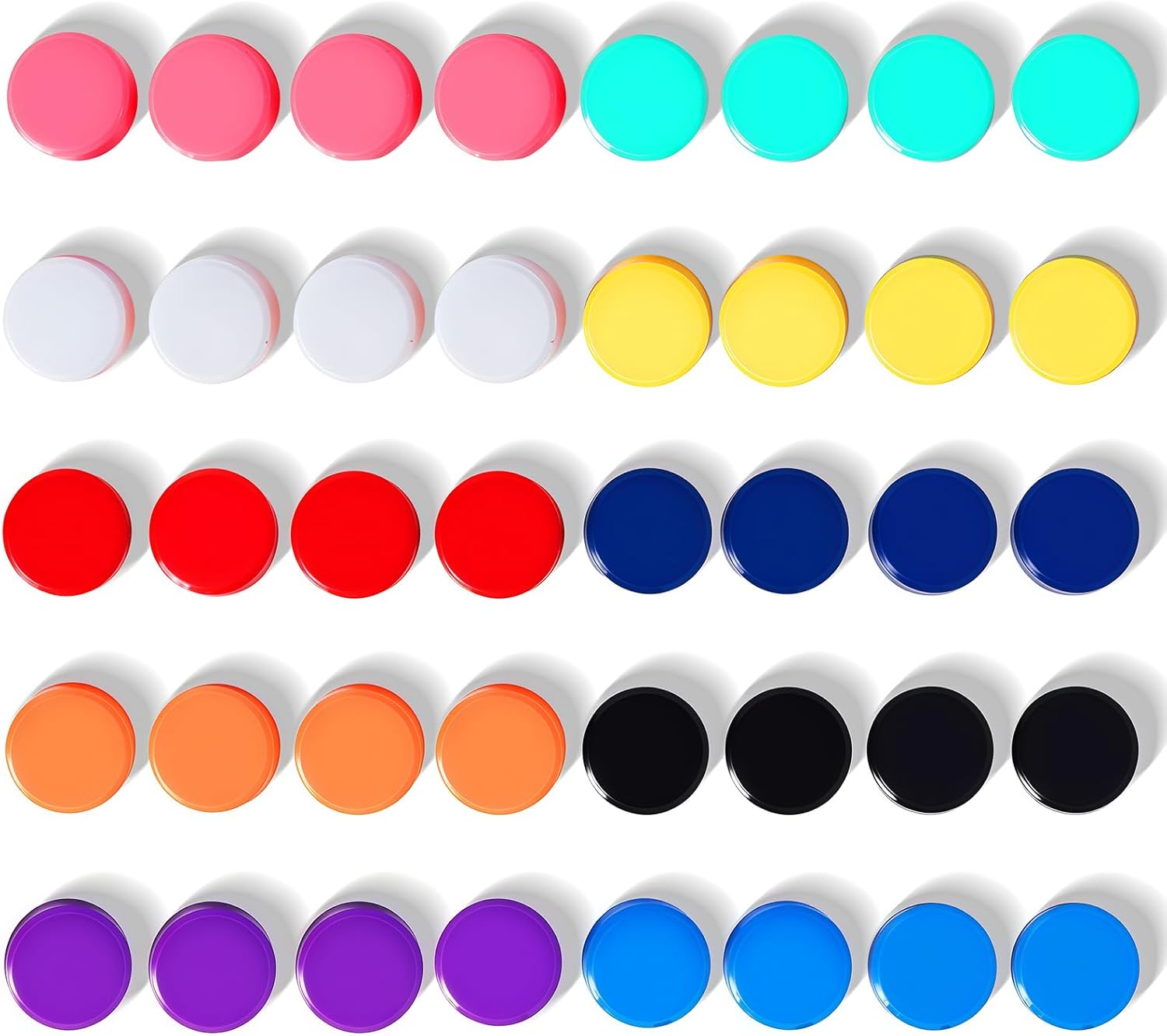 Amazon.com: QOJOPU Fridge Magnets, 40 Pack 10 Colors Small Strong Heavy ...