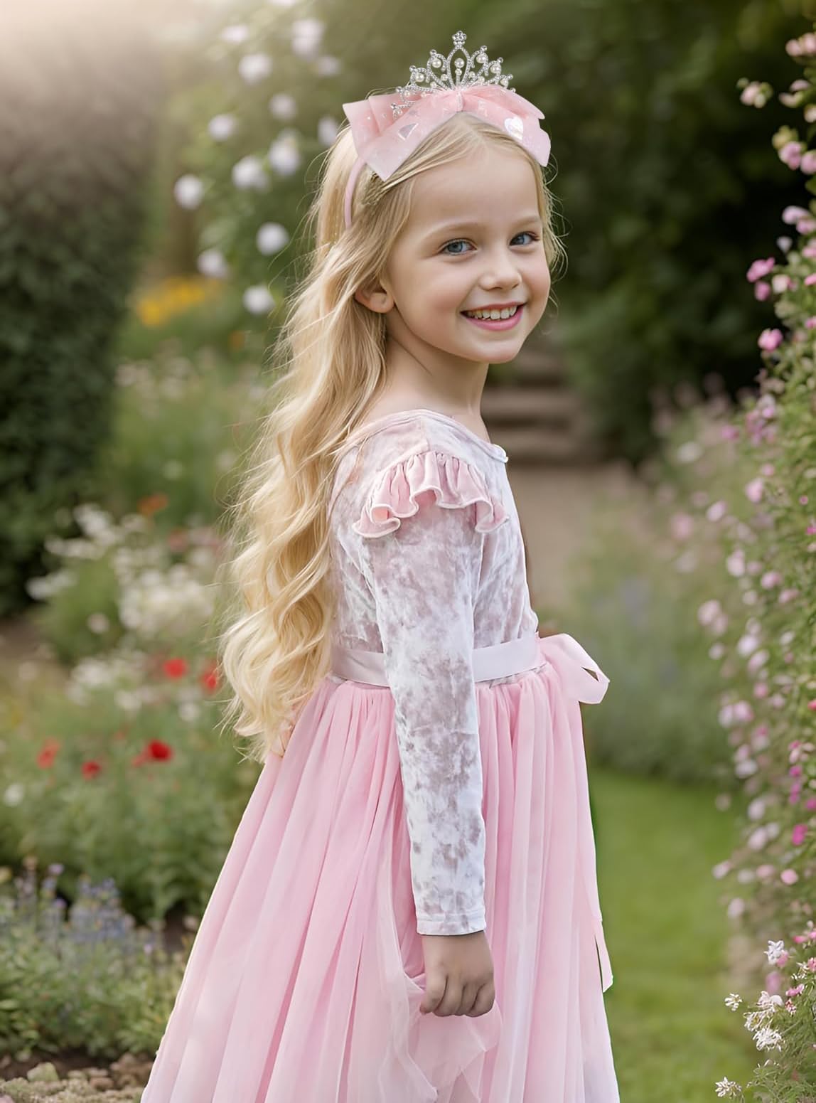 Kds Pnk Heart Grl Chldren Weddng Prom Mn Tara Crown Prncess | eBay Kds Pnk Heart Grl Chldren Weddng Prom Mn Tara Crown Prncess | eBay