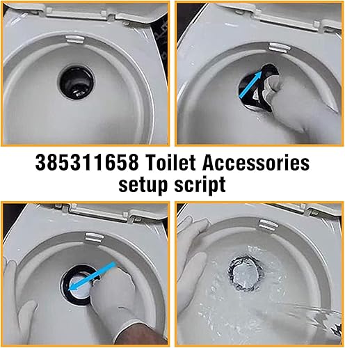 Miniatura 3 de 3 sellos de inodoro para automóvil, 4 x 2.7 x 0.27 pulgadas, junta redonda de silicona altamente resistente y a prueba de fugas, piezas de repuesto