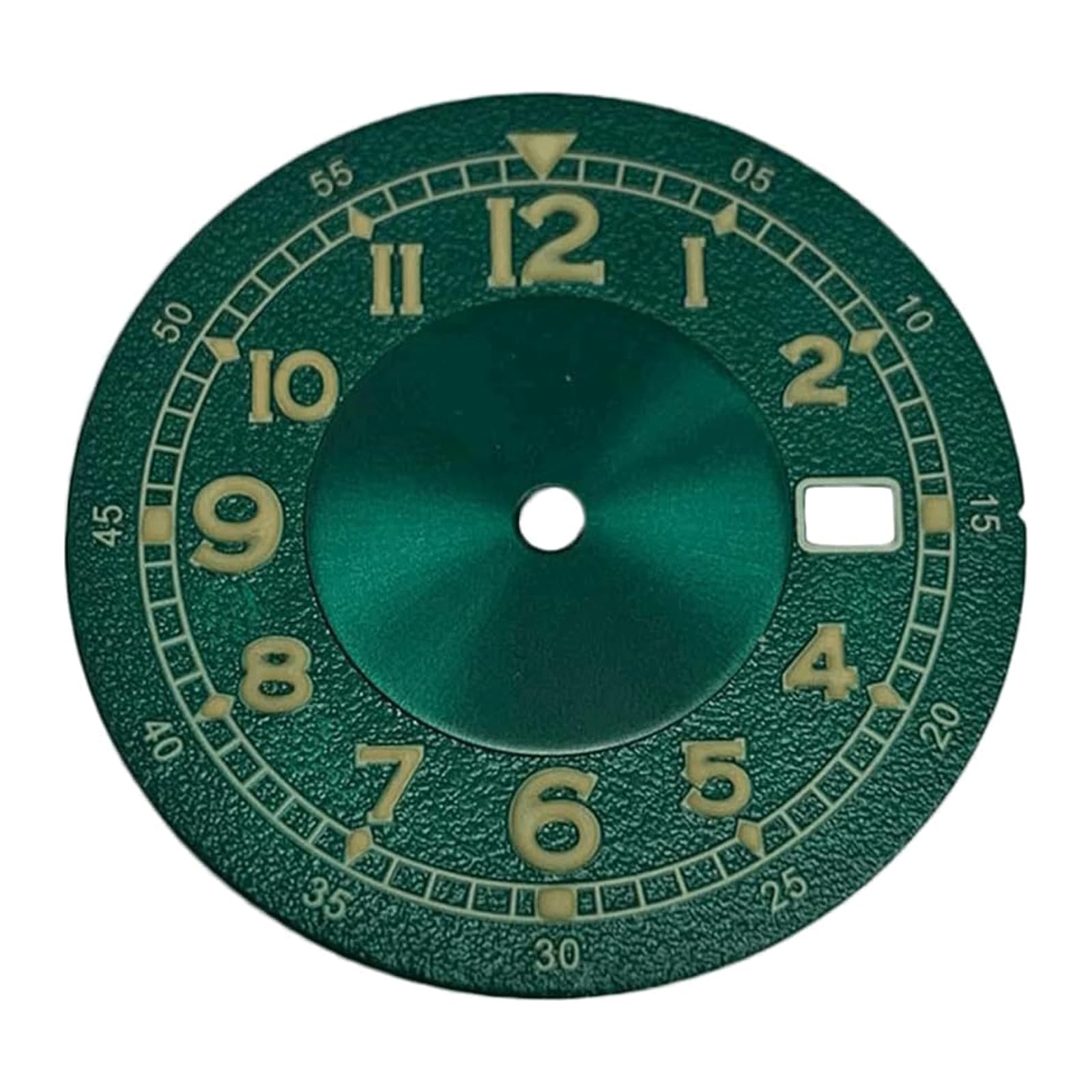 Cadran De Montre Vert Lumineux 33.5mm - Compatible NH35/NH36, Neuf Avec étiquette