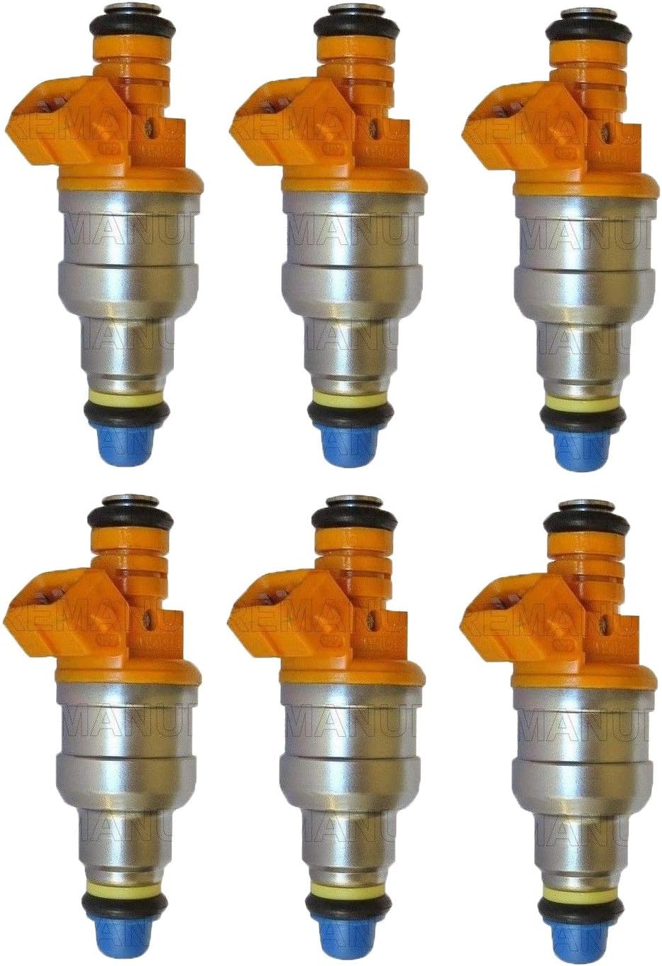 AAP ReManufactured Genuine 4Hole Nozzle Upgraded Set Of 6 Fuel Injectors 19971998