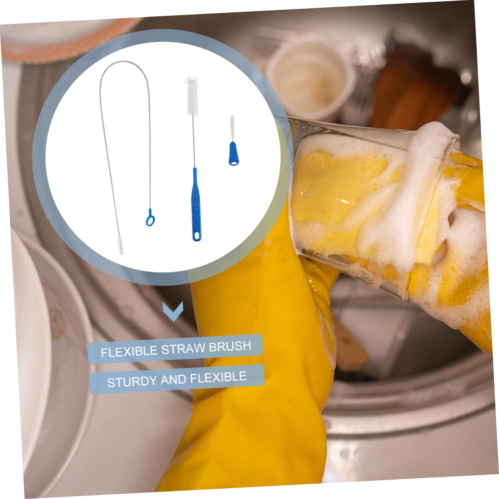 Baluue 9stücke Teiliges Set Flaschenbürsten Und Rohreinigungsbürsten Für Flaschen Und Rohre Praktische Reinigungswerkzeuge Für Zuhause Farbe Zufällig