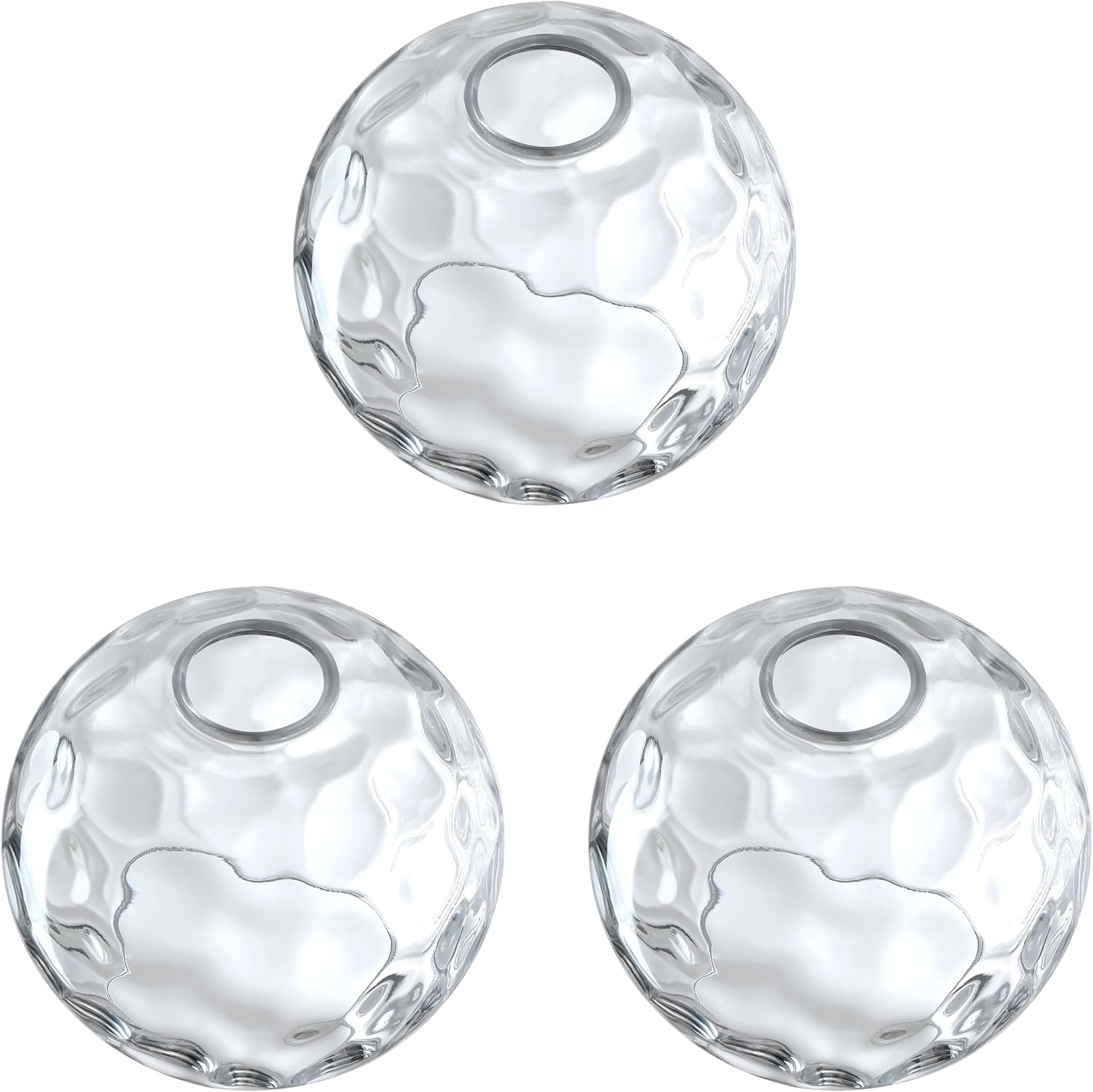 Doraimi Lighting 6.3 Inch Replacement Texture Glass Lamp Shade Light Fixture for 3 Pack Replacement Wall Sconce Pendant Light Ceiling Light Chandelier Shade,Factory Outlet