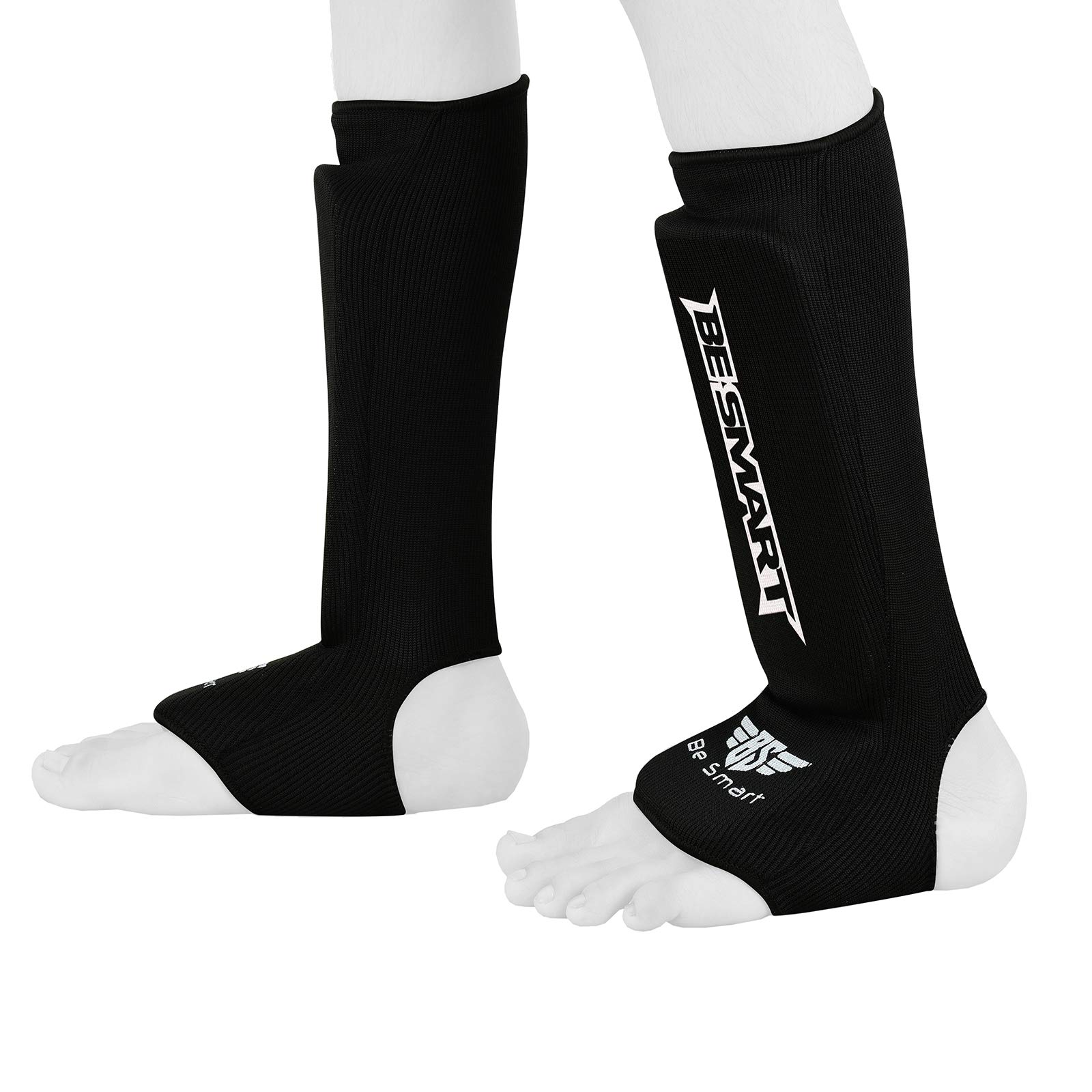 BS Kinder Schienbein- und Ristschoner für MMA, Bein-, Fußschutz, Muay Thai, Kickboxen, Schutz X