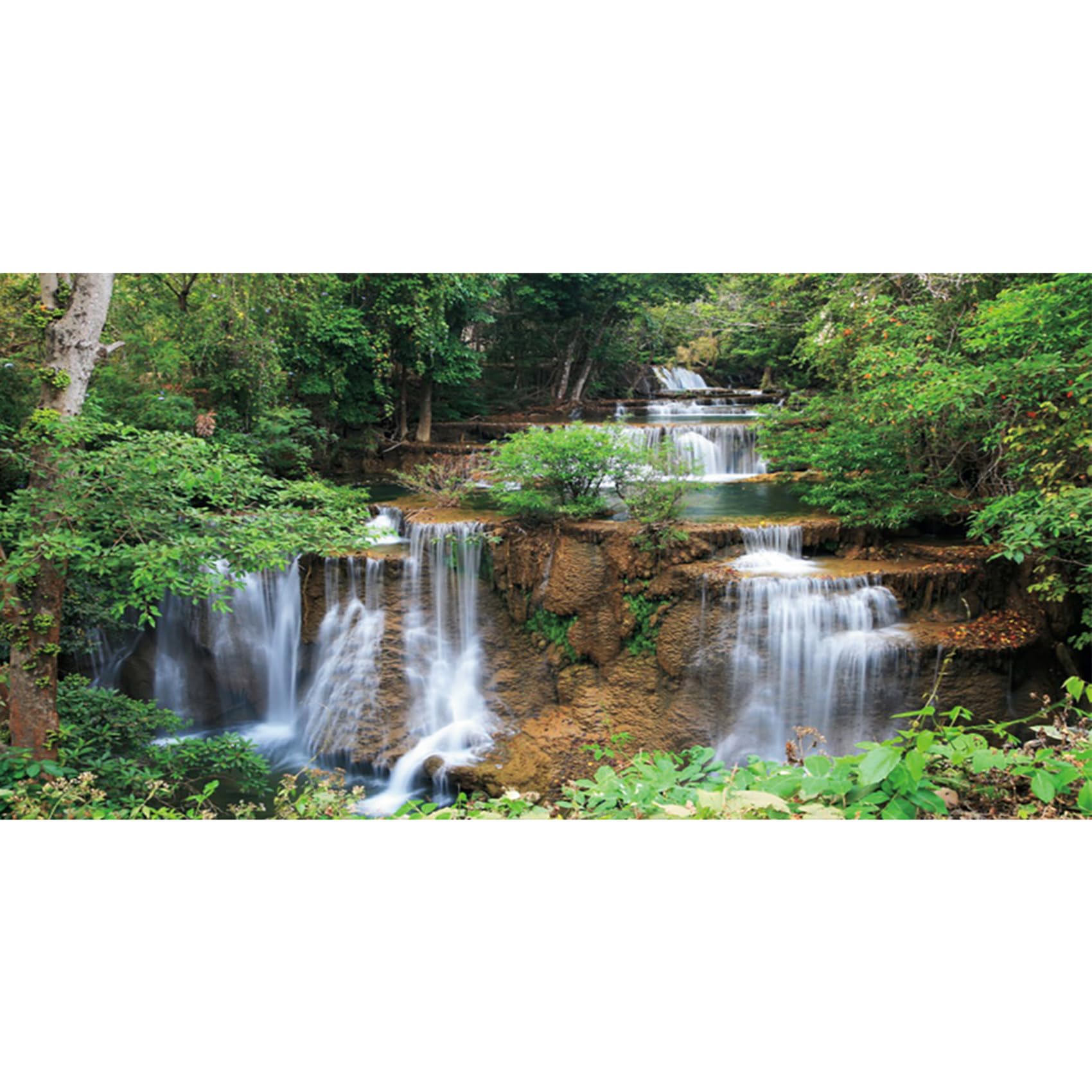 120x46cm Cascata Terrario Sfondo Foresta pluviale Acquario Sfondo Piante Tropicali Albero Verde Rettile Habitat Sfondo Vinile Durevole Sfondo