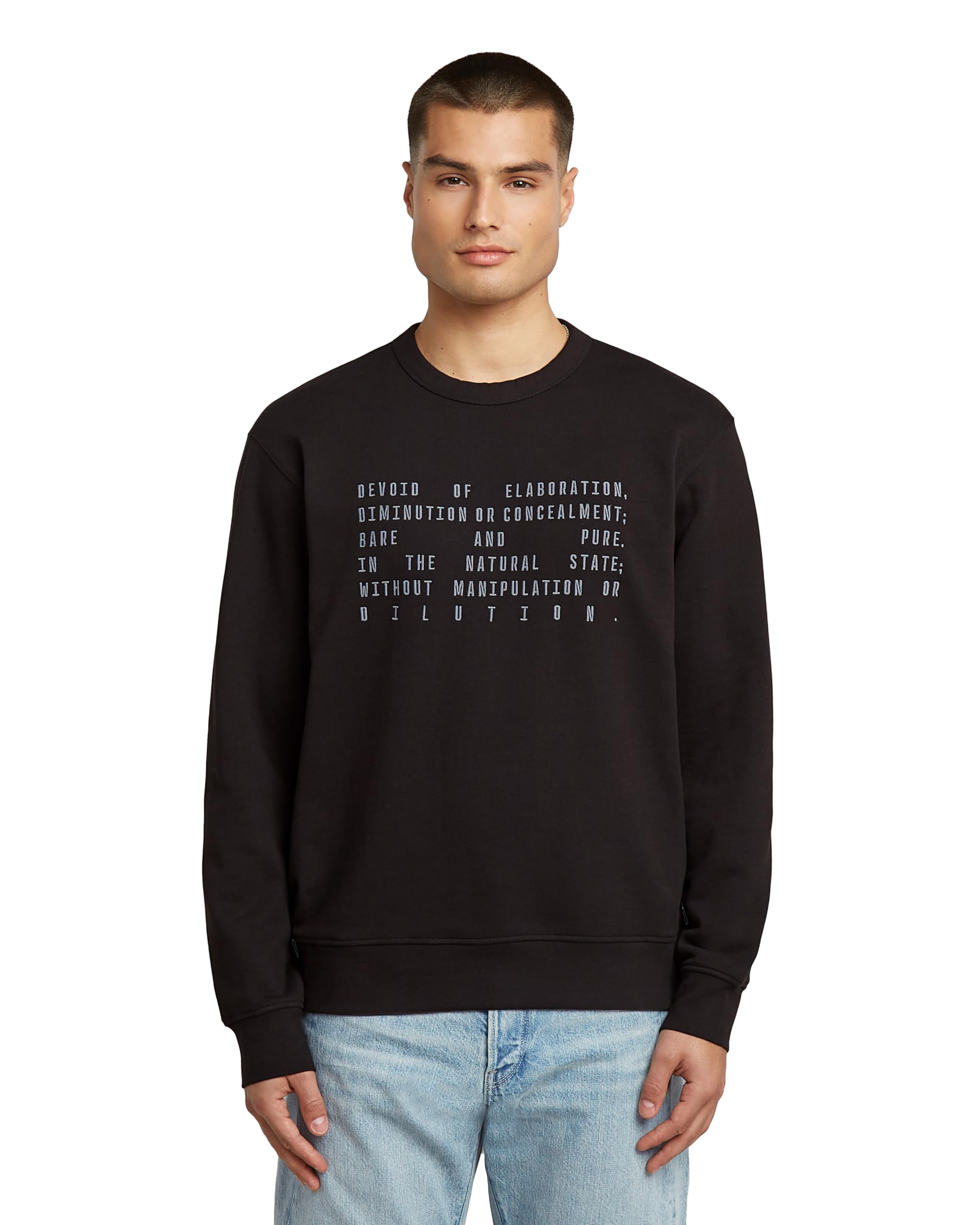 G-Star Herren Text Graphic R Sw Sweater