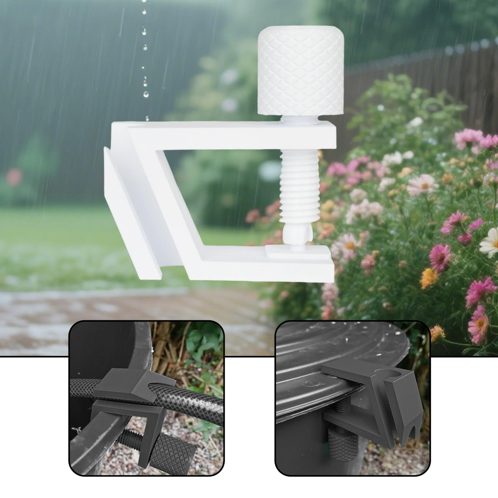 Milageto Support Tube pour Aquarium, Montage pour Aquarium, Accessoire Pratique et Multifonction, Blanc