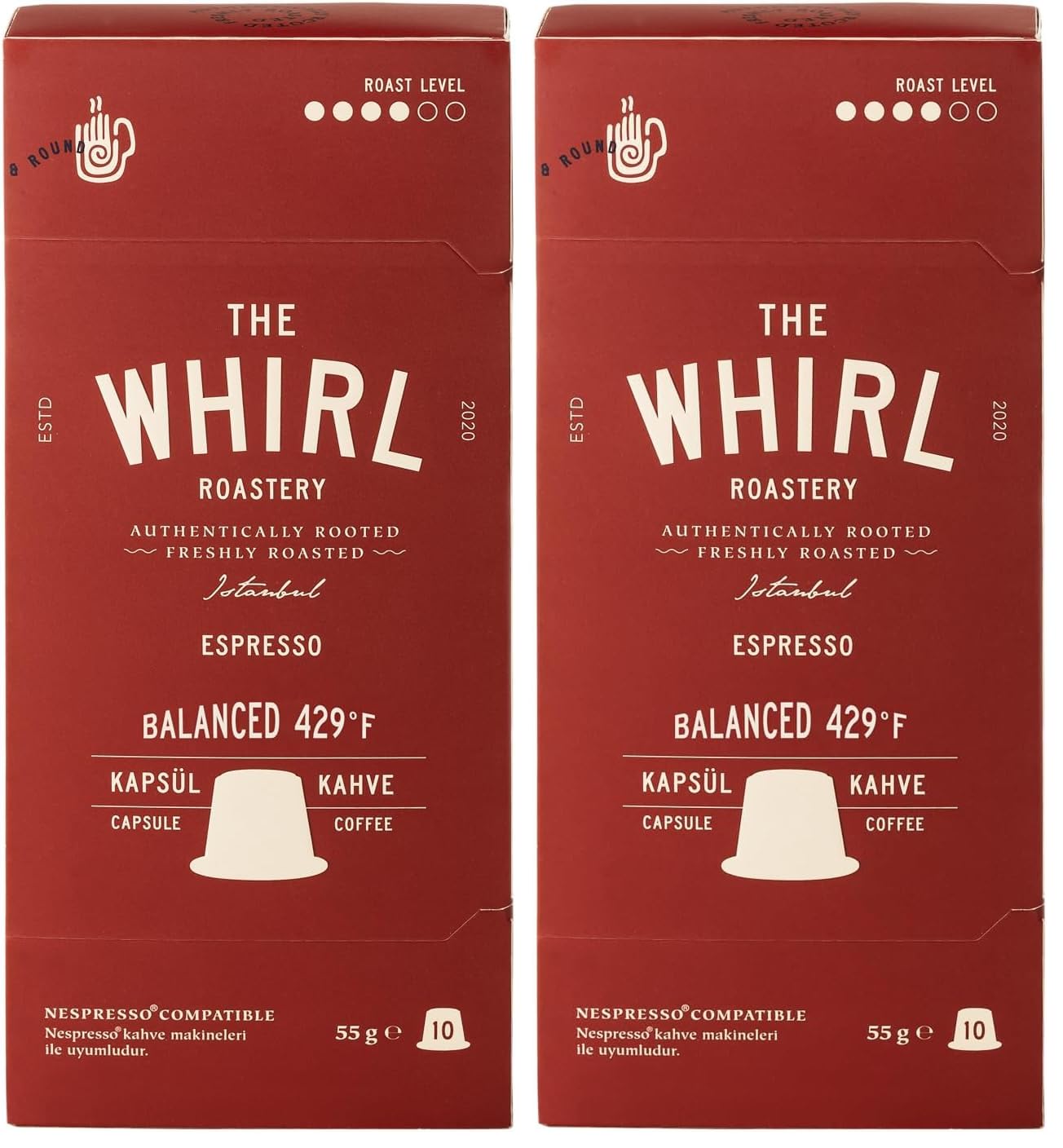 The whirl Espresso Medium Kapsül 55 G (2 paketi)