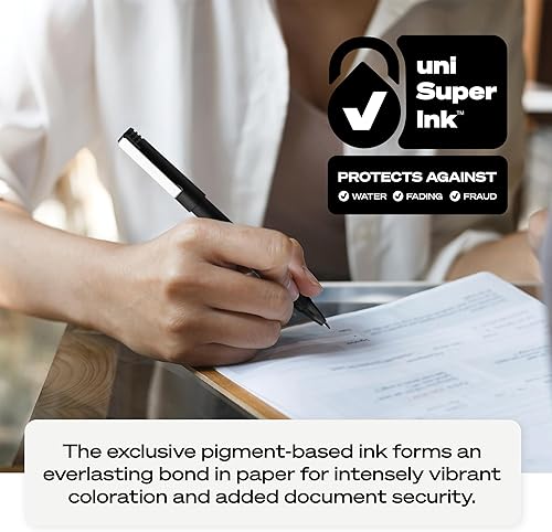 Miniatura 7 de UNI 60154 Uni-Ball Roller Pen Rollerball, Green, Micro 12 pk