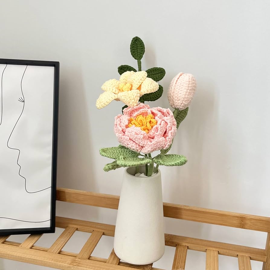 ヘキスト　フラワーベース／ゴブレット　手描き　花柄　チューリップブーケ ヘキスト フラワーベース／ゴブレット 手描き 花柄 チューリップ