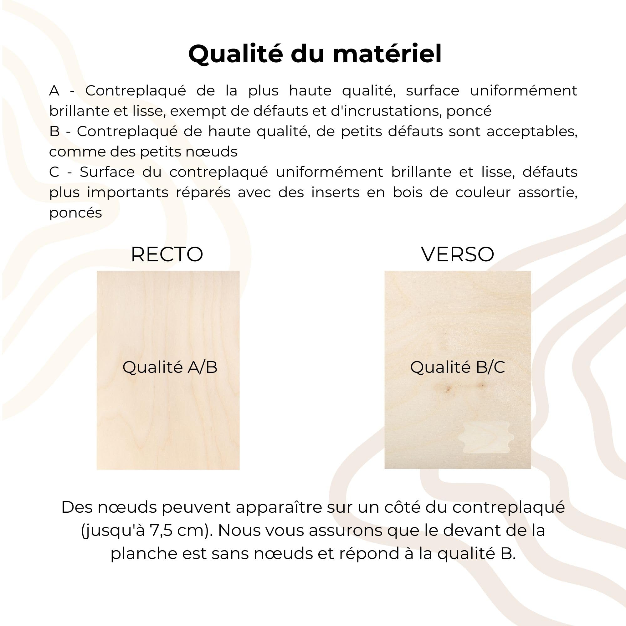 Creative Deco 30 x A3 Contreplaqué 3mm Bouleau Panneau Découpe Laser Bois Pyrogravure Gravure