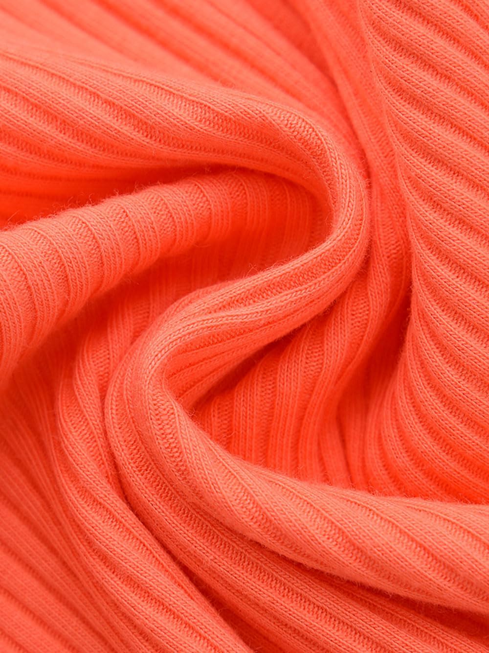 Enfants Chris Toddler Romper Sleeveless Baby Boy Girl Ribbed One Piece Outfits 6M-3 Years Coral Orange 3T