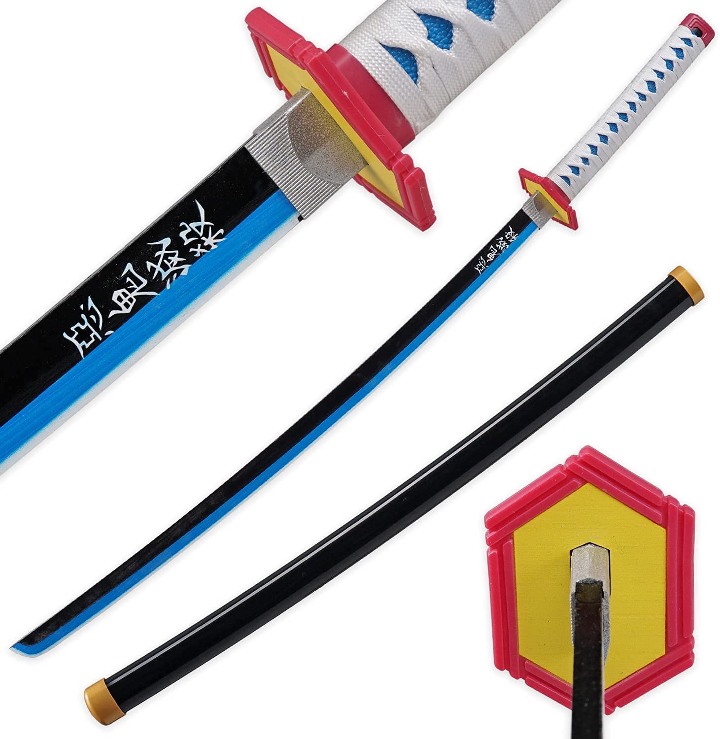 kljhld bambù Anime Katana Spada Cosplay, Spada Katana Demon Slayer Tomioka Giyuu Katana Spada 103 cm/40 Pollici