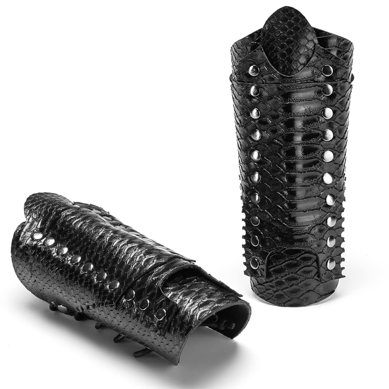 Buy Gothic Arm Guards, Medieval Steampunk Retro Arm Bracer, Leather Forearm Gauntlet, Archery