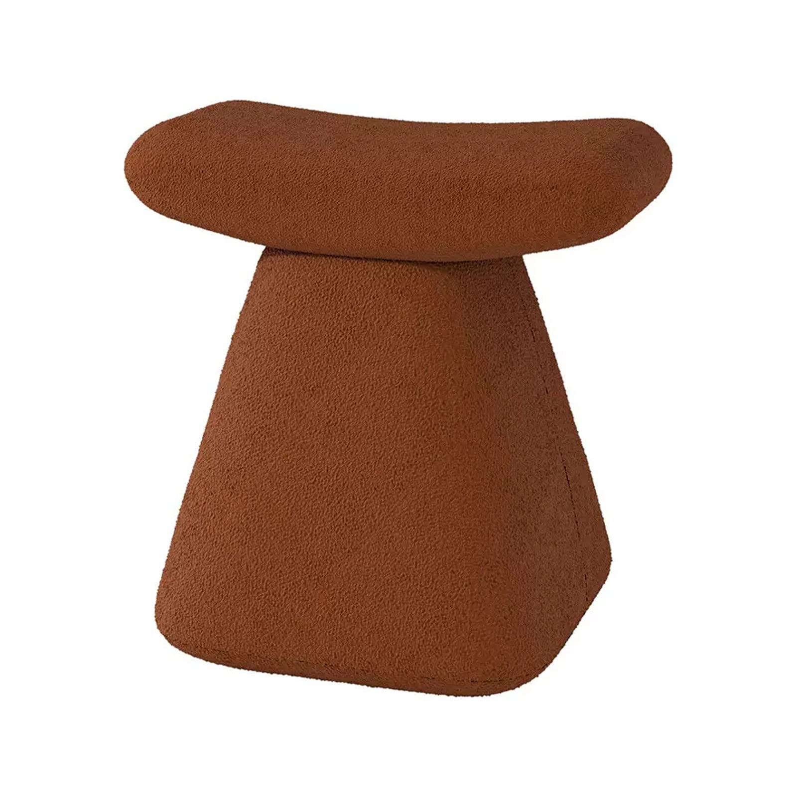 Table d'appoint repose-pieds ottoman en velours d'agneau chic